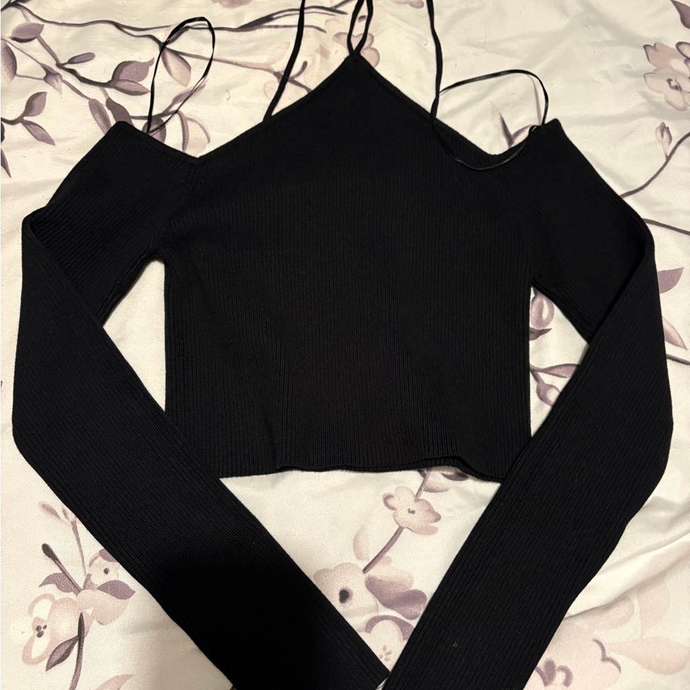 Garage Off the Shoulder Long Sleeve Top